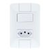 imagem do produto Aria 1 Interr Simples + 1 Tomada 2P + T 10A Branco