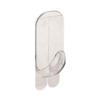imagem do produto Gancho Plástico Reto Adesivo Cristal G - Aplik