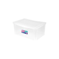 imagem do produto Caixa Organizadora Plástica Radical Color 65L Cristal Transparente