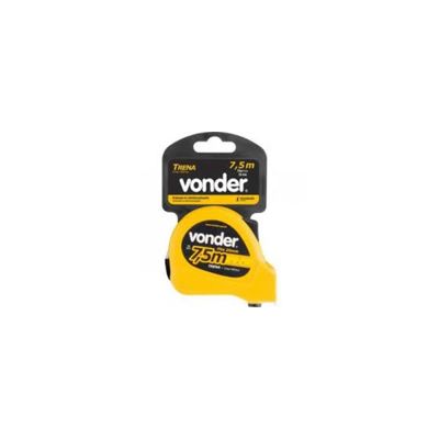 Trena 7,5 Metros Fita 25 Mm Com Trava E Presilha - Vonder Trena 7,5 Metros Fita 25 Mm Com Trava E Presilha - Vonder