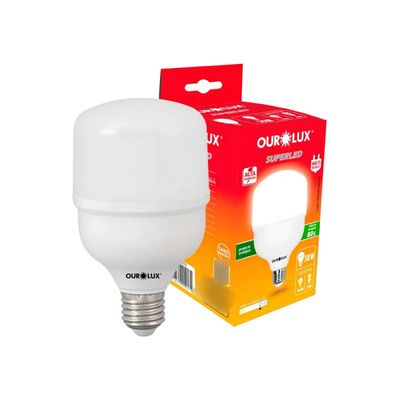 Lâmpada Led T45 30w Luz Branca Interna - Ourolux Lâmpada Led T45 30w Luz Branca Interna - Ourolux