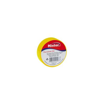 Fita Isolante Amarela 10m Mister – Alta Durabilidade e Segurança Fita Isolante Amarela 10m Mister – Alta Durabilidade e Segurança