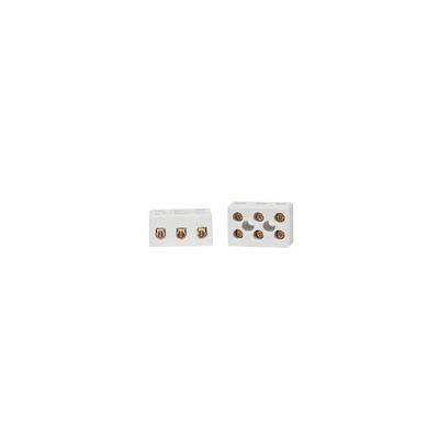 Conector de Porcelana Mister para Alta Temperatura 3x10mm Conector de Porcelana Mister para Alta Temperatura 3x10mm