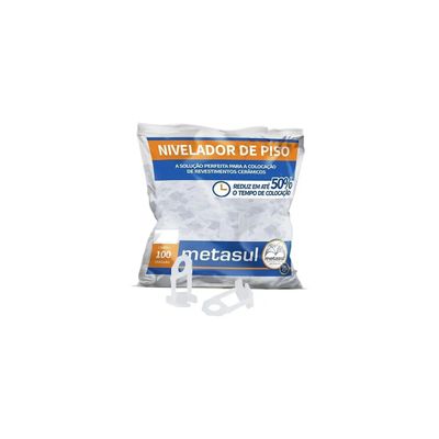 Clips Niveladores Branco Metasul 1mm Polipropileno Clips Niveladores Branco Metasul 1mm Polipropileno