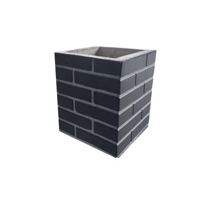 Duto Tijolinho 30x30x35 Preto Laurin do's para Construção