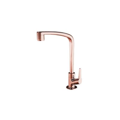 Torneira Cozinha Lorenzetti Flatt ABS Rose Gold Bancada