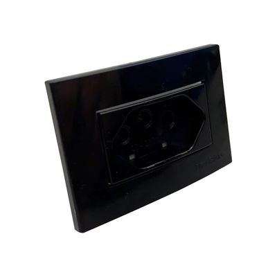 Tomada P/ Moveis Margirius 2p T Preta 20a 250v Nbr 14136 Cor Tomada P/ Moveis Margirius 2p T Preta 20a 250v Nbr 14136 Cor