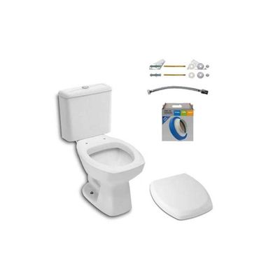 Kit Bacia Com Caixa Acoplada Incepa Thema Branco