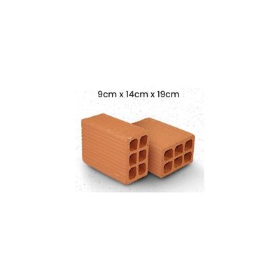 Tijolo Imperial 9x14x19cm 6 Furos Cerâmico para Construção Tijolo Imperial 9x14x19cm 6 Furos Cerâmico para Construção