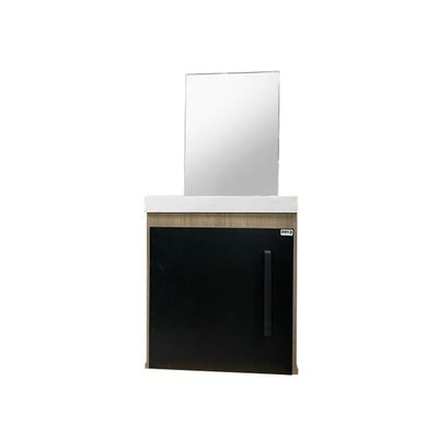 Balcão para Banheiro 40cm Nexa Madri 400 Aveiro/Preto com Cuba