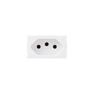 Módulo Tomada 20A 2P+T Soprano Iris BR Branco 272002