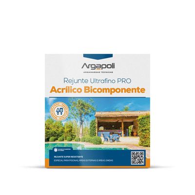 Rejunte Acrílico Bicomponente 1,3kg Luna ARGAPOLI - Alta Performance