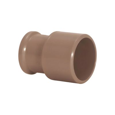 Bucha De Redução Soldável Longa 40x25mm Pvc Marrom Amanco Bucha De Redução Soldável Longa 40x25mm Pvc Marrom Amanco