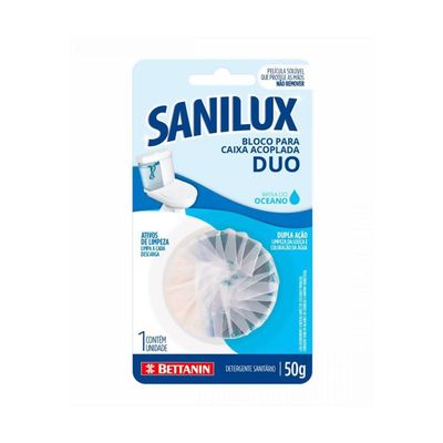 Pastilha Sanilux Duo Bettanin para Caixa Acoplada - Limpeza e Higiene
