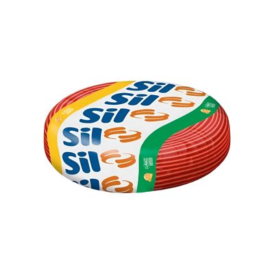 Fio 6mm Sil Cabo Flexível Rolo 100m Metros Cobertura Vermelh Fio 6mm Sil Cabo Flexível Rolo 100m Metros Cobertura Vermelh