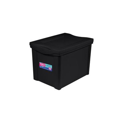 Organizador Plástico RADICAL 30L Preto para Ferramentas e Uso Geral