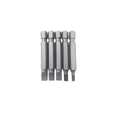 Jogo de Bits Fenda 5 Peças com 5 cm de Aço Cromo Vanádio Jogo de Bits Fenda 5 Peças com 5 cm de Aço Cromo Vanádio