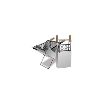 Churrasqueira Portátil Versátil Maleta Pequena Compacta Aço Inox Churrasqueira Portátil Versátil Maleta Pequena Compacta Aço Inox
