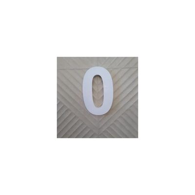 Número Residencial 3D 185mm Aço Escovado Nº 4 Número Residencial 3D 185mm Aço Escovado Nº 4