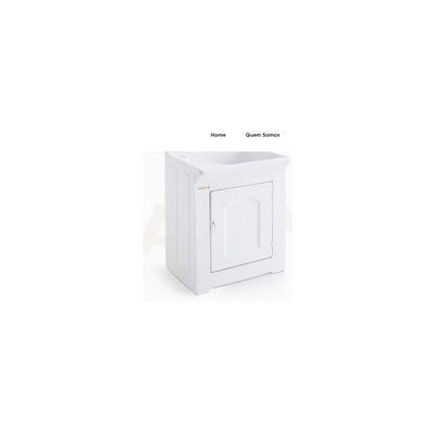 Tanque Lavanderia Stilo Fibras Lateral 72 Litros Branco