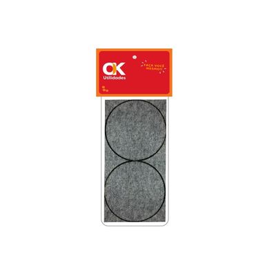 Feltro Redondo Adesivo 50x2mm OK UTILIDADES - Protetor de Móveis Feltro Redondo Adesivo 50x2mm OK UTILIDADES - Protetor de Móveis