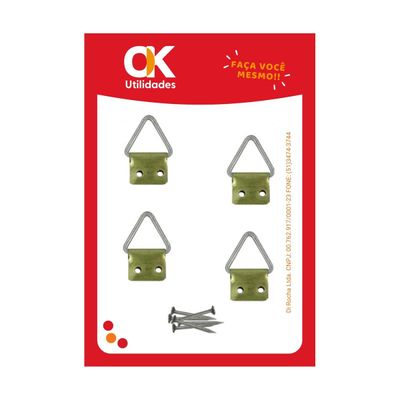 Suporte Médio para Quadros OK Utilidades - Aço Carbono Resistente Suporte Médio para Quadros OK Utilidades - Aço Carbono Resistente