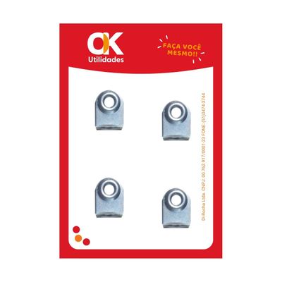 Cantoneira Metálica OK Utilidades 18x18mm Perfil L Aço Carbono Cantoneira Metálica OK Utilidades 18x18mm Perfil L Aço Carbono