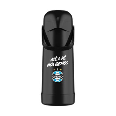 Garrafa Térmica Magic Pump Futebol Grêmio 1l Termolar 13282 Garrafa Térmica Magic Pump Futebol Grêmio 1l Termolar 13282