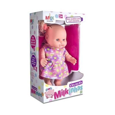 Boneca Coleção Milikinhas Milk, Material de Alta Durabilidade