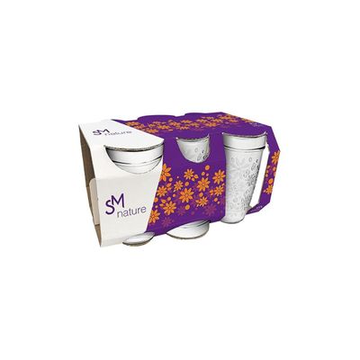Jogo de Copos de Vidro Nadir Nature 270ml com 6 Peças