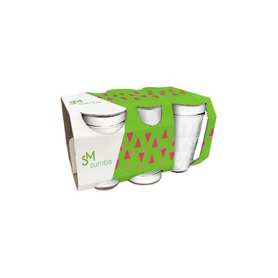 Jogo de Copos Nadir Zumba 270ml 6 Peças Transparente