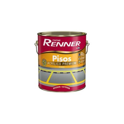 Tinta Piso Renner Fosco Cinza 3,6L | Acrílica de Alta Durabilidade