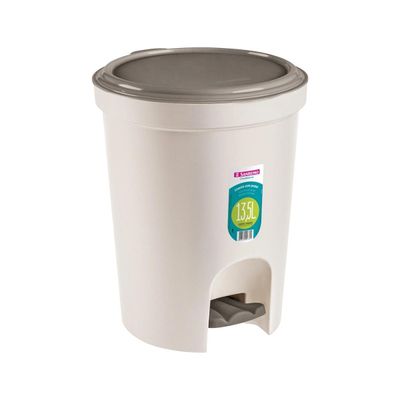 Lixeira Redonda com Pedal 13,5 Litros Sanremo - Alta Durabilidade