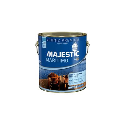 Verniz Marítimo Incolor Madeira 3,6L Brilhante Majestic PPG Verniz Marítimo Incolor Madeira 3,6L Brilhante Majestic PPG