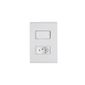 Conjunto Interruptor Simples e Tomada 10A Liz Tramontina 57170/264