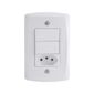 Módulo Tomada 10A Lux2 Tramontina 2P+T Branco - 57145/073