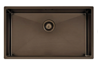 Cuba De Embutir Design Collection Quadrum Inox Com Revestimento Pvd Black Tramontina