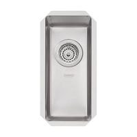 Cuba De Embutir Quadrum Auxiliar 17 Plus Undermount Inox Com Acabamento Scotch Brite