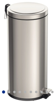 Lixeira Com Pedal Tramontina Brasil Plus Em Aço Inox Com Acabamento Scotch Brite E Balde Interno 30 L