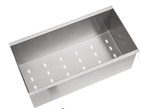 Canal Organizador Para Sobrepor Em Aço Inox Com Acabamento Scotch Brite 60cm