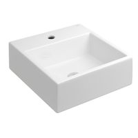 Cuba de Apoio Deca Quadrada Com Mesa 41cm Branco
