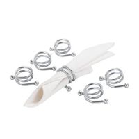 Conjunto De Anéis Para Guardanapo Cromado 9x5cm 6 Peças Wolff