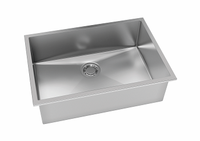 Cuba Embutir Cozinha Quadratino Inox 65cm