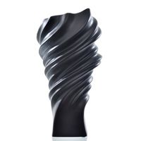 Vaso Espiral Preto 35cm - Home Collection