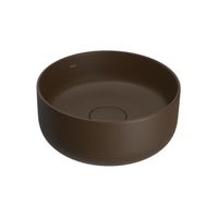 Cuba Apoio Deca Slim Redonda 30cm Marrom Fosco