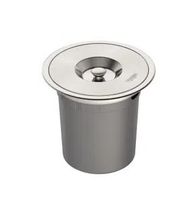 Lixeira De Embutir Clean Round Inox Com Balde Plástico 5l Lixeira De Embutir Clean Round Inox Com Balde Plástico 5l