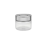 Pote De Vidro Purezza Com Tampa Inox 0,4l