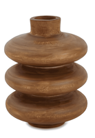 Vaso Madeira Pequeno Marrom - Mart