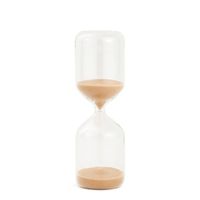 Ampulheta Vidro 15 Minutos Bege