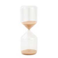 Ampulheta Vidro 30 Minutos Bege
